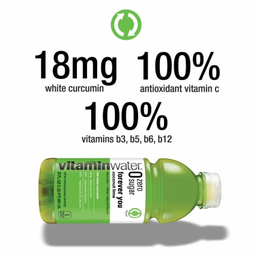 Vitaminwater® Zero Sugar Forever You Coconut Lime Flavored Bottled Water Perspective: right