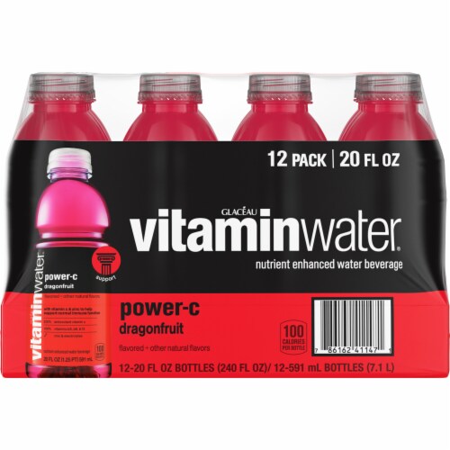 Vitaminwater® Power-c Dragonfruit Flavored Bottled Water Perspective: right