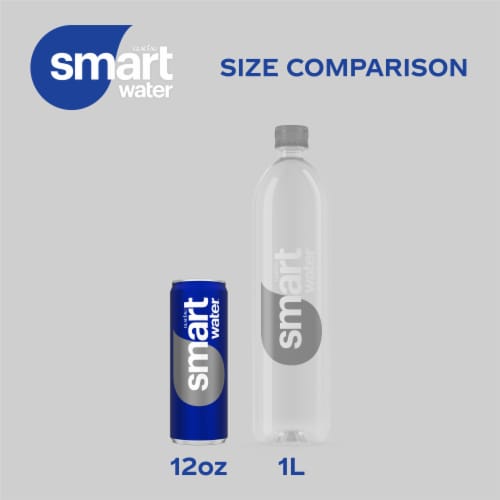 Smartwater® Enhanced Water Cans Perspective: right
