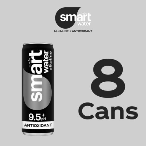 Smartwater® Alkaline With Antioxidant Water Cans Perspective: right
