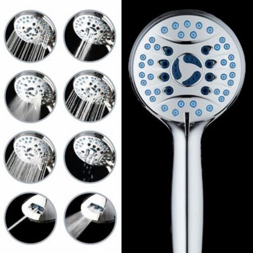 AquaCare GermShield Handheld Shower Head in Chrome Perspective: right
