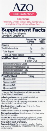 AZO® Dual Protection Urinary and Vaginal Support Capsules Perspective: right