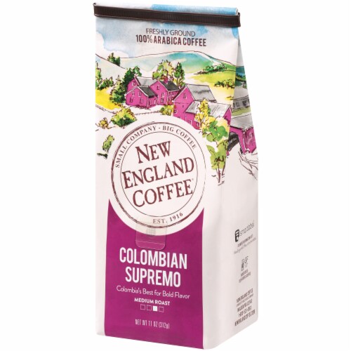New England Coffee® Colombian Supremo Medium Roast Ground Coffee Perspective: right