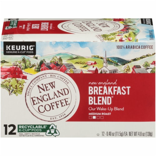 New England Coffee® Breakfast Blend Medium Roast K-Cup Coffee Perspective: right