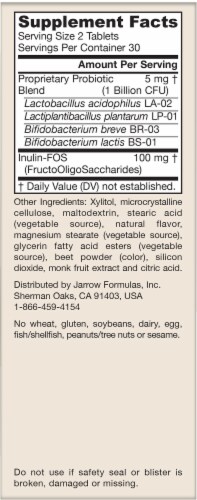 Jarrow Formulas® Jarro-Dophilus® Kids Raspberry Probiotic + Prebiotic 1B Perspective: right