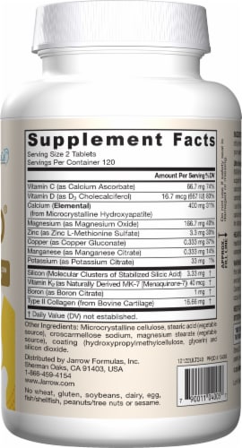 Jarrow Formulas® Ultra Bone Up® 1200 mg Bone Health Dietary Supplement Tablets Perspective: right