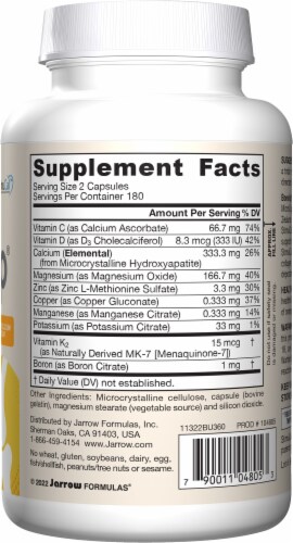 Jarrow Formulas® Bone-Up Skeletal Support Dietary Supplement Perspective: right