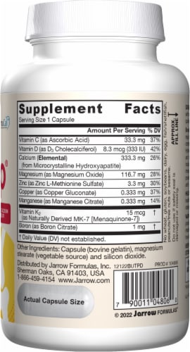 Jarrow Formulas® Bone-Up Skeletal Support Dietary Supplement Perspective: right