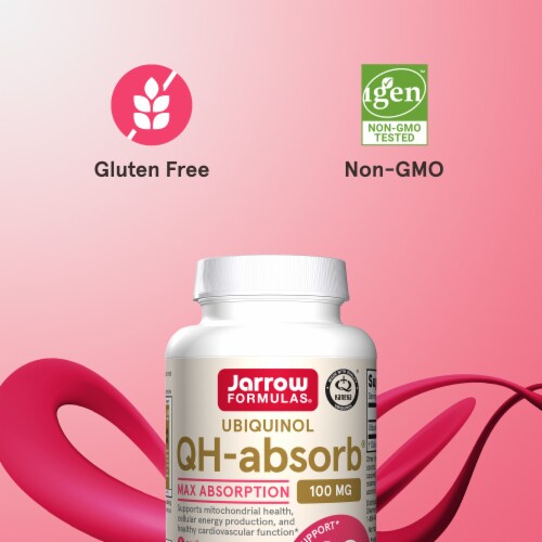Jarrow Formulas® Max Absorption QH-Absorb® Softgels Perspective: right