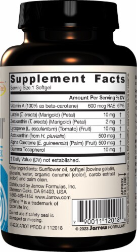 Jarrow Formulas CarotenALL® Mixed Carotenoids Complex Perspective: right