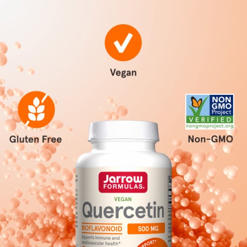 Jarrow Formulas® Quercetin Veggie Capsules 500mg Perspective: right