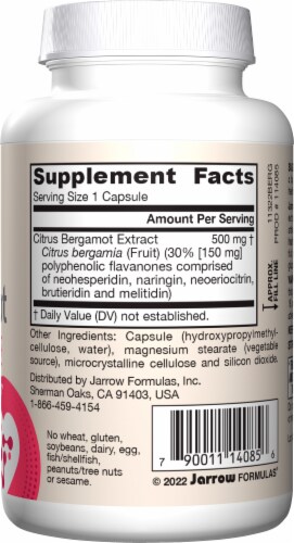 Jarrow Formulas® Citrus Bergamot Supplements 500mg Perspective: right