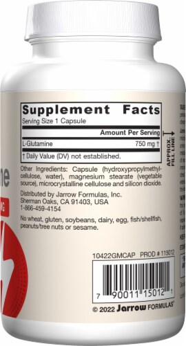 L-Glutamine - 750mg Veggie Capsules