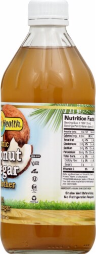 Dynamic Health Organic Coconut Vinegar with Mother Perspective: right