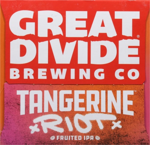 Great Divide Riot Tamgerine IPA Beer 6 Cans / 12 fl oz Perspective: right