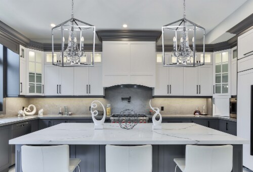 Alena 4-Light Chrome Farmhouse Crystal Foyer Lantern Chandelier Perspective: right