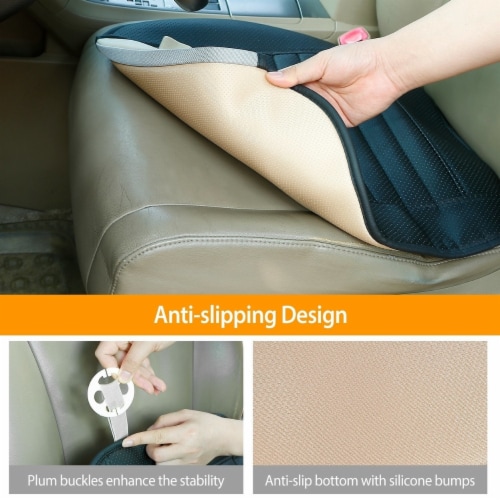 Universal Car Seat Cushion Cover Breathable Car Front Seat Cover Pad Mat Filling Bamboo Char 1 unit Smith s Food and Drug