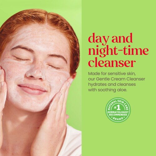 Burt's Bees Natural Origin Sensitive Solutions with Aloe Gentle Cream Cleanser Perspective: right