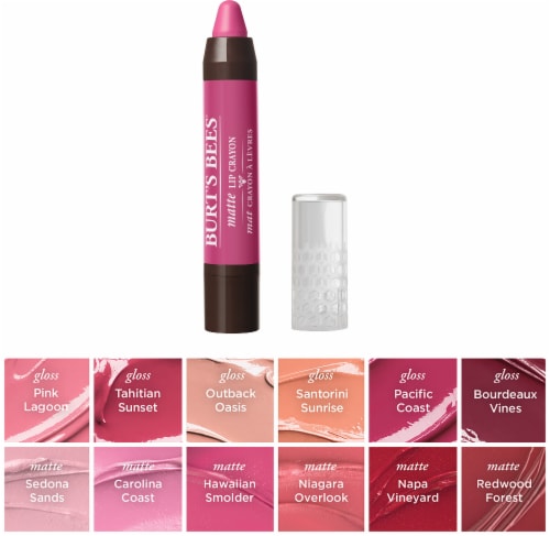Burt's Bees Moisturizing Hawaiian Smolder Matte Lip Crayon Perspective: right