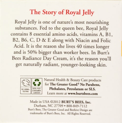 Burt's Bees Radiance Day Cream Perspective: right