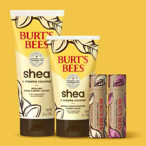 Burts Bees Shea + Coconut Oil Moisturizing Lip Balm Perspective: right