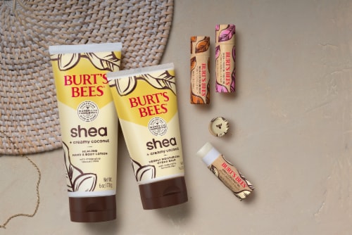 Burts Bees Shea + Cocoa Butter Moisturizing Lip Balm Perspective: right