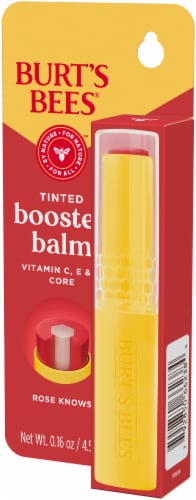 Burt's Bees® Tinted Boosted Lip Balm - Rose Knows Perspective: right