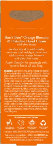 Burts Bees Orange Blossom and Pistachio Hand Cream Perspective: right