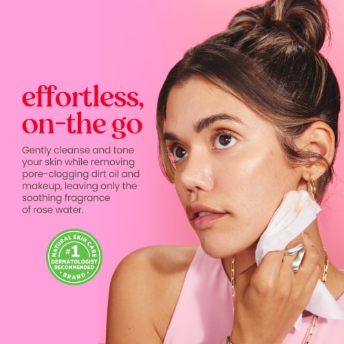 Burt's Bees Micellar Rose Water Facial Towelettes Perspective: right