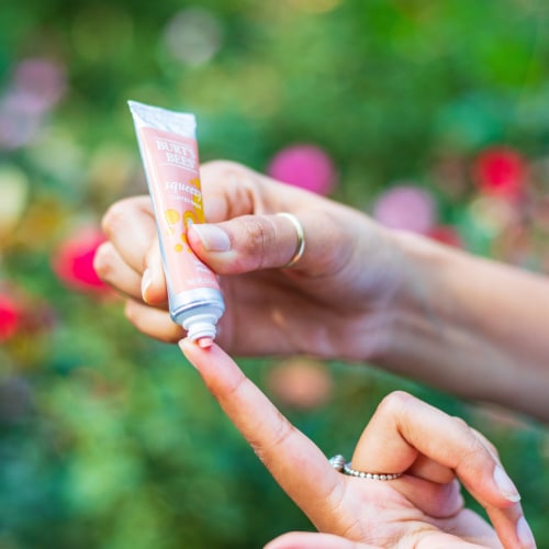 Burt's Bees Sweet Peach Squeezy Tinted Lip Balm Perspective: right