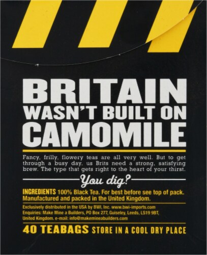 Builders British Cuppa Tea Bags Perspective: right