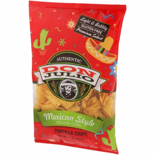 Don Julio Mexican Style Yellow Corn Tortilla Chips Perspective: right