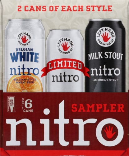 Left Hand Brewing Co. Nitro Sampler Perspective: right