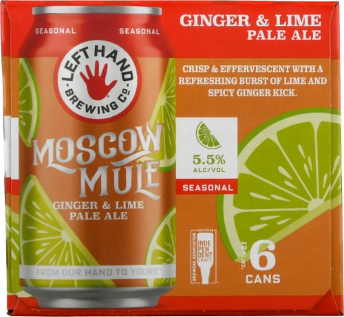 Left Hand Brewing Co. Found Moscow Mule Ginger & Lime Pale Ale Perspective: right