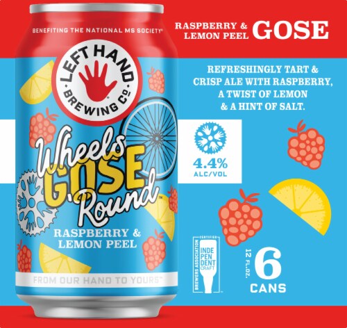 Left Hand Brewing Co. Wheels Gose 'Round Beer Perspective: right