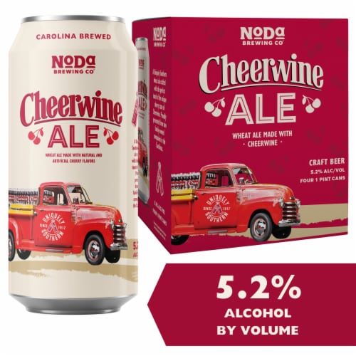 NoDa Brewing Company Cheerwine Wheat Ale Craft Beer Perspective: right