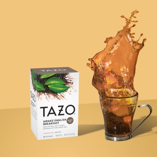 Tazo Awake English Breakfast Black Tea Bags Perspective: right