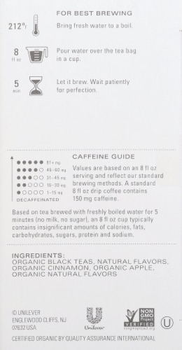 Tazo Organic Peach Cobbler Black Tea Perspective: right