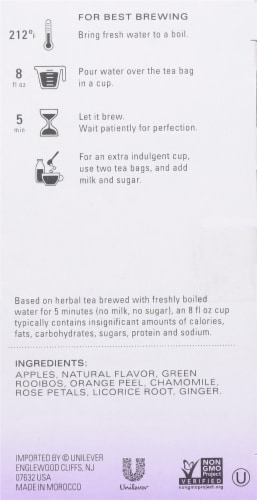 Tazo® Dessert Delights Glazed Lemon Loaf Herbal Tea Bags Perspective: right