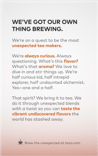 Tazo® Pumpkin Chai Tea Bags Perspective: right