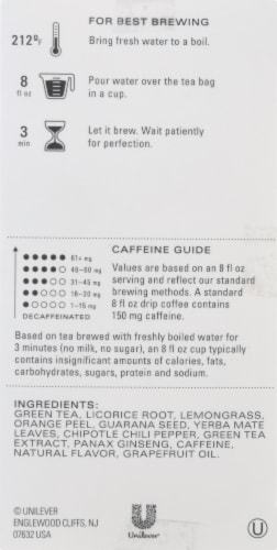 Tazo® Energize Green Tea Bags Perspective: right