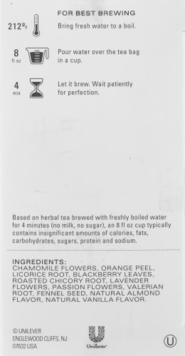 Tazo® Dream Caffeine Free Herbal Tea Bags Perspective: right