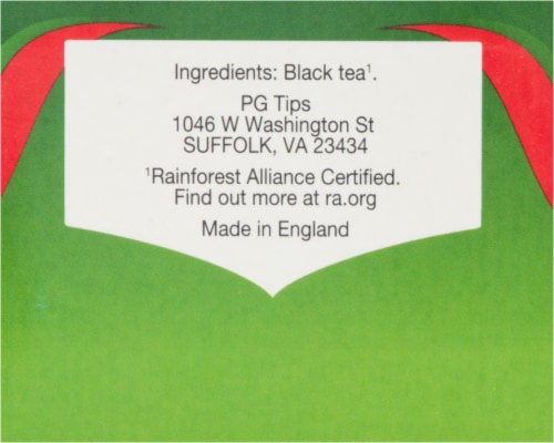 PG Tips Original Black Tea Bags Perspective: right