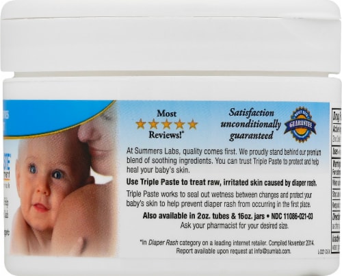 Triple Paste Medicated Diaper Rash Ointment Perspective: right