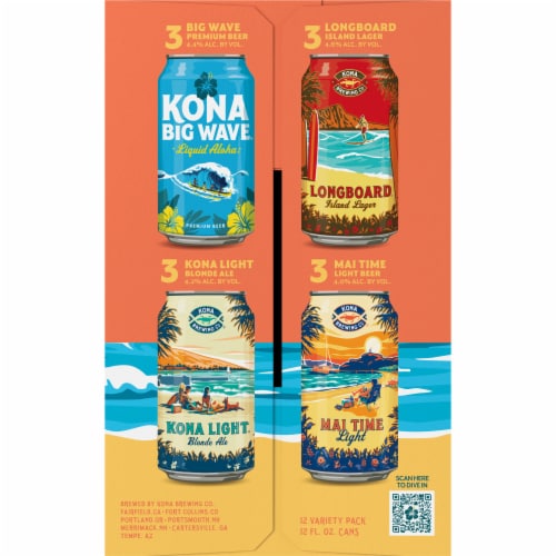 Kona Brewing Co. Wave Rider Variety Pack Perspective: right