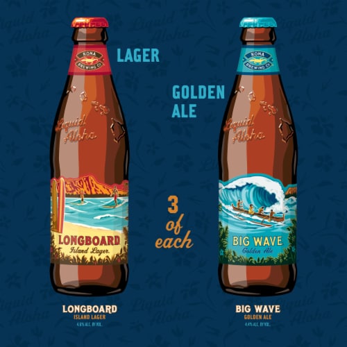 Kona Brewing Co. Island Hopper Beer Variety Pack Perspective: right