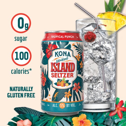 Kona Spiked Island Seltzer Variety Pack Hard Seltzer Perspective: right