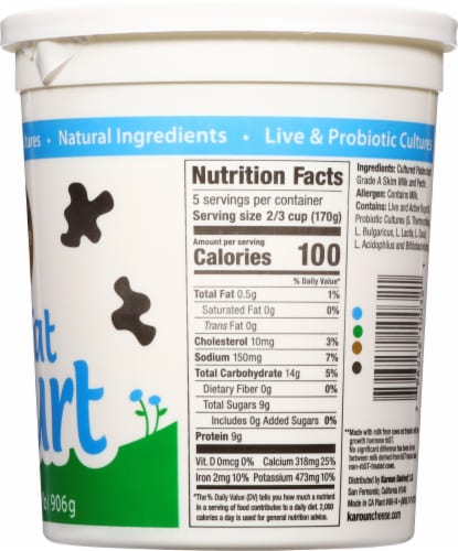 Karoun® Dairies Nonfat Yogurt Perspective: right