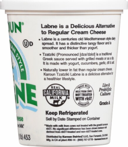 Karoun® Mediterranean Style Tzatziki Labne Kefir Cheese Perspective: right