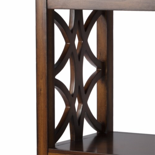 Butler Specialty Company, Lorena 30 W 3- Tier Etagere with Storage Drawer, Brown Perspective: right